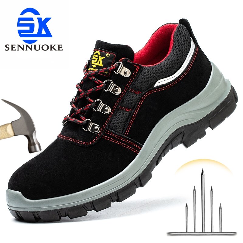 Safety Shoes Men for Work Lightweight Sport Sneakers Steel Toes Free Shipping Industria Protection for The Feet Original
