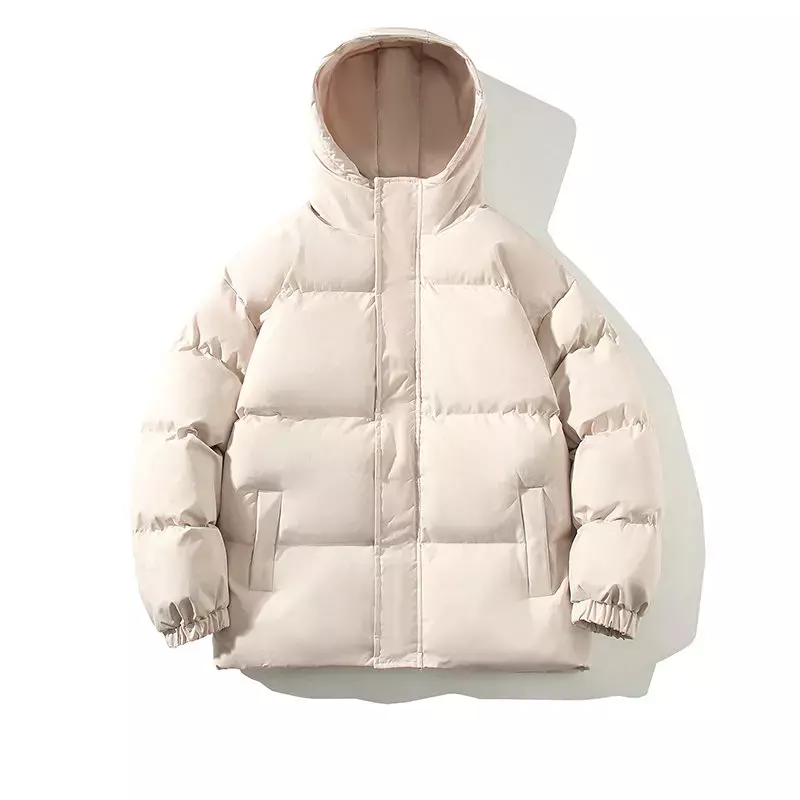 Zimowy nowy płaszcz Retro parki męska kurtka Oversize ciepłe płaszcze z kapturem koreańska moda puchowa kurtka damska luźna odzież uliczna ubrania