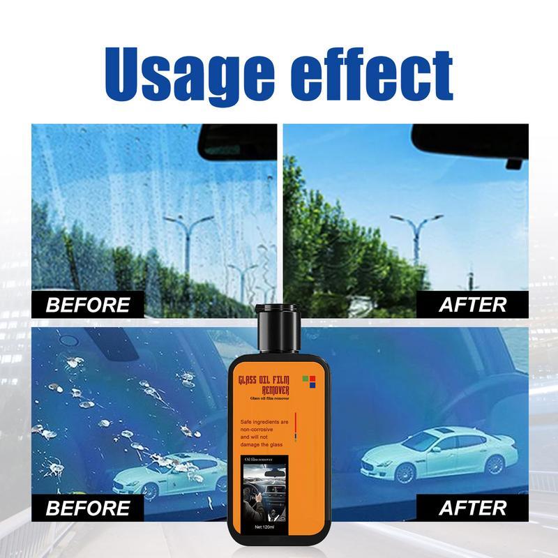 Glass Oil Film Remover 120ml Glass Oil Film Remover Car Window And Windshield Cleaning Stain And Oil Film Remover  auto tools