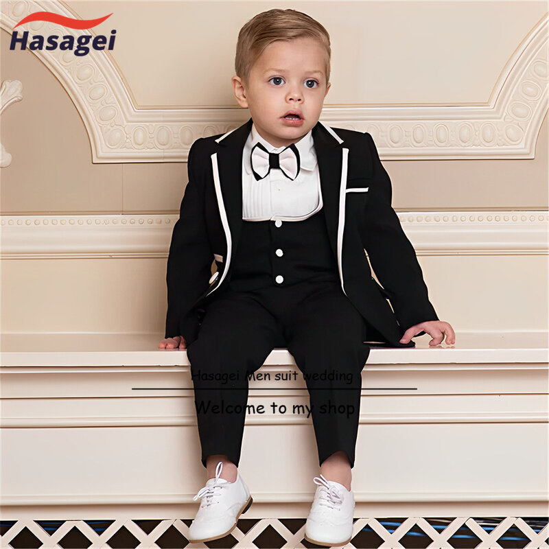 Lavender Color Boys Suit 3 Piece Formal Wedding Tuxedo Party Kids Clothes 2-16 years old