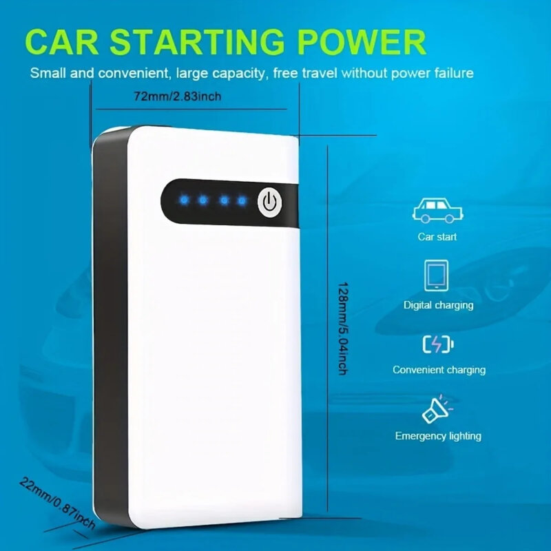 12v 600a Auto Starthilfe Notfall Batterie Booster Schnellst art Power Bank mit LED Taschenlampe Ladegerät für Telefon