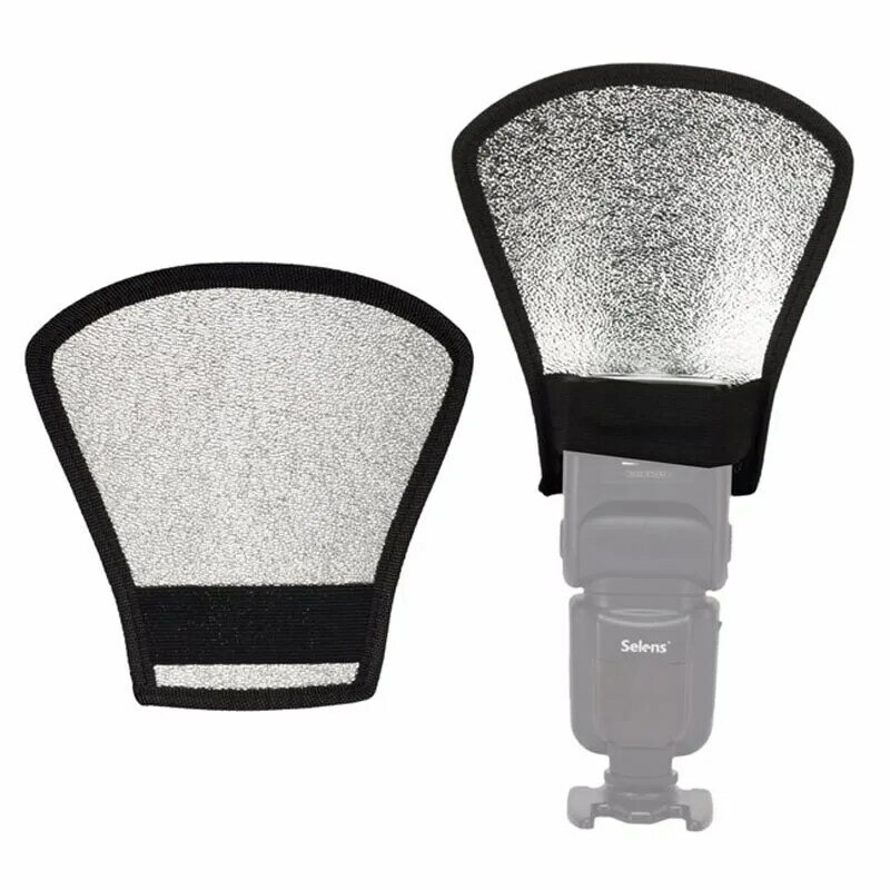 1 PCS Photo Flash Light Reflector For Nikon Sony Cameras and Other Camera 2-in-1 Camera Flash Diffuser Softbox Reflector