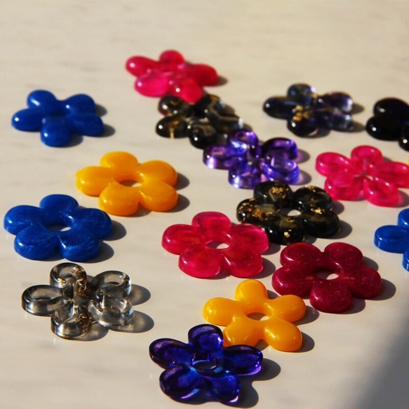 Molde de silicone com pingente de flor de cristal, faça você mesmo, colar, joias, artesanato, requintado, artesanal, pingente de