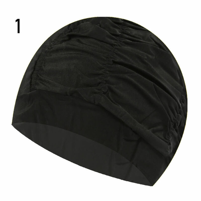 1PC wysokiej elastycznej czepek mężczyźni kobiety darmowe rozmiar stałe z kwiatowym nadrukiem długie włosy sport basen kąpielowy kapelusz Nylon Turban