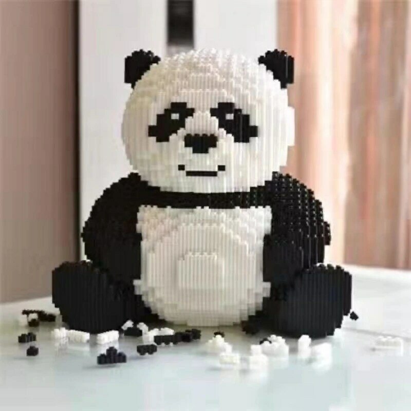 Giant Panda Building Block Toy Small Particle Assembly Brick3D Model Children's Adult Toy Gift