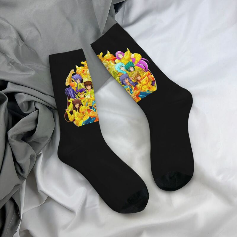 The Seiya Knights Merch Socks Harajuku Sweat Absorbing Stockings All Season Long Socks Accessories for Man's Woman's Gifts