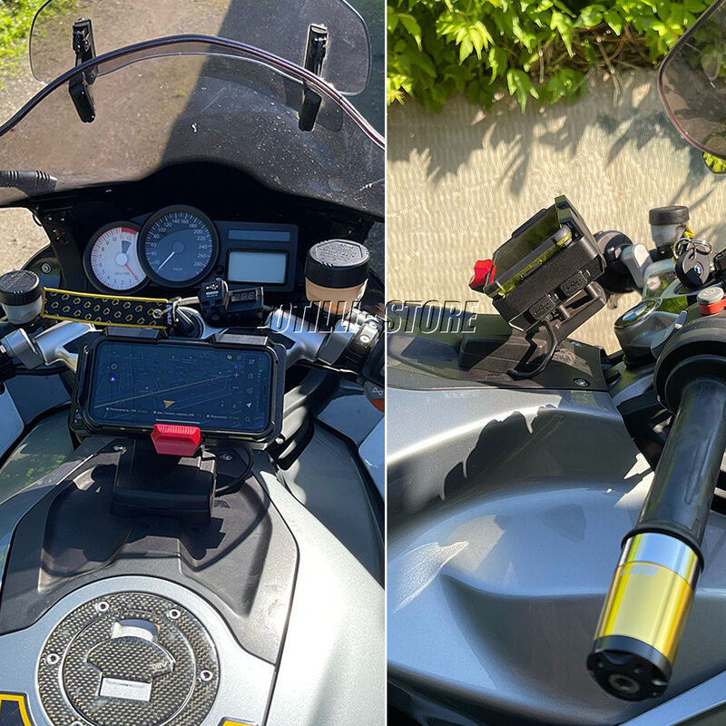 Motocykl dla BMW R1200GS R1250GS LC przygoda telefon komórkowy z USB uchwyt do nawigacji GPS bezprzewodowe ładowanie wsparcie F750GS F850GS