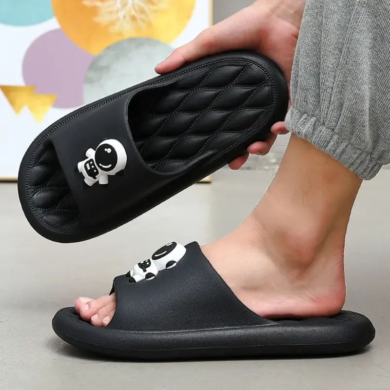 Sandalias antideslizantes de suela suave para hombre y mujer, zapatillas divertidas para el hogar, para interiores y exteriores, zapatos bonitos para el verano