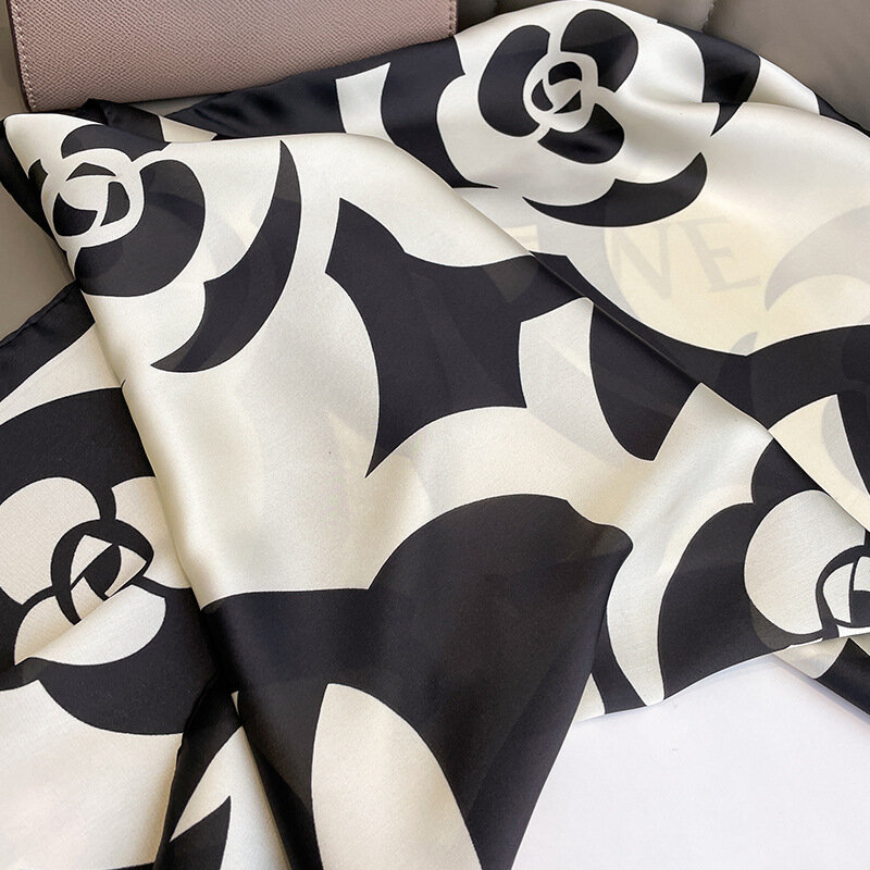 Foulard carré pour femmes, 70x70cm, bandana de bureau, silencieux