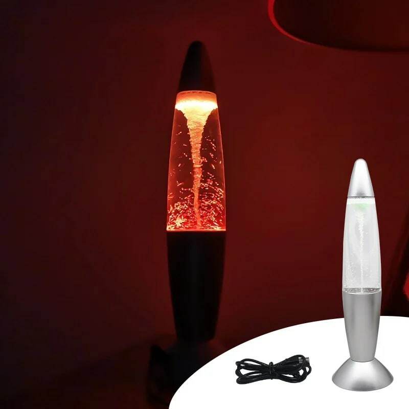 Lumière d'ambiance LED créative pour aquarium, scène de lave