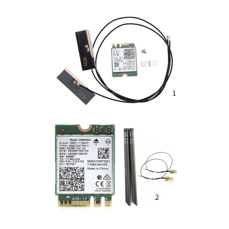 WiFi-adapter 9260AC 9260NGW 1730Mbps 5G draadloze netwerkkaart BT5.0 Dual-band