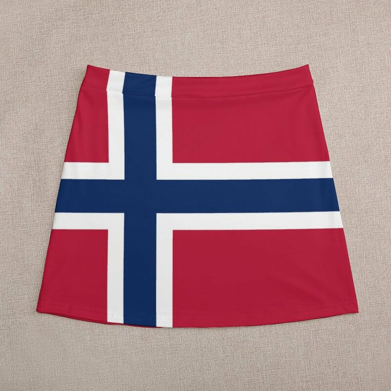 Mini saia da Noruega para mulheres, saias coreanas, roupas femininas