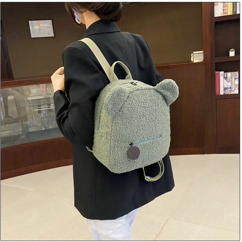 Cute Kids Mini Schoolbags Cartoon Design Book Bag Mini Rucksacks Bear Shoulder Bags Cartoon Bear Plush Bag Children Backpack