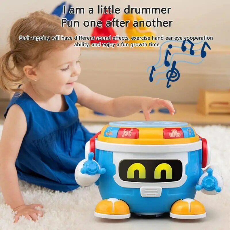 Детская игрушка-барабан, Детский Электрический барабан, игрушечные инструменты, портативные развивающие Электрические Музыкальные инструменты, игрушки, подарок на Рождество и день рождения