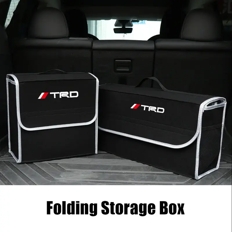 Car Soft Felt Storage Bag Organizer Cars Foldable Trunk For Toyota TRD Crown Reiz Corolla Prada Alphard Yaris Vitz Camry GT86