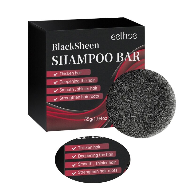 Barra jabón espesante para cuidado del cabello, aumenta volumen del cabello, restaura cabello dañado, mejora