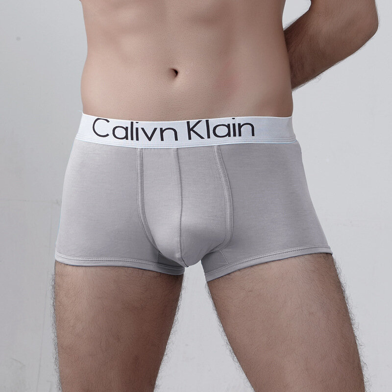 Alta qualità Calivn Klain Letter Printing Boxer da uomo intimo morbido Boxer mutande di cotone 3D Pouch shorts mutandine maschili