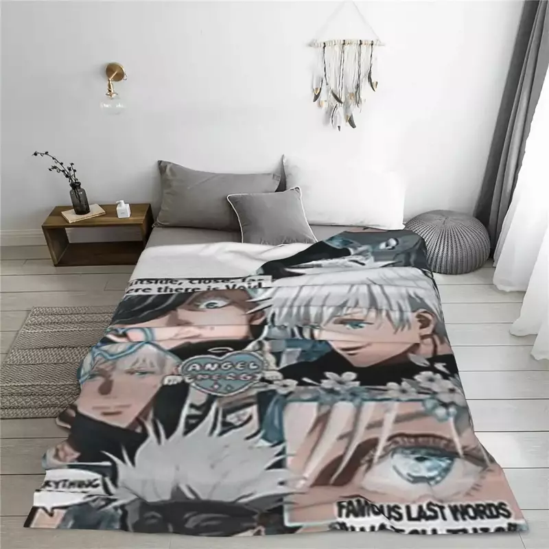 Couverture de pique-nique super douce, couvre-lit au design mignon, couvre-lit en glouton, canapé et lit, manga japonais, bande dessinée, automne