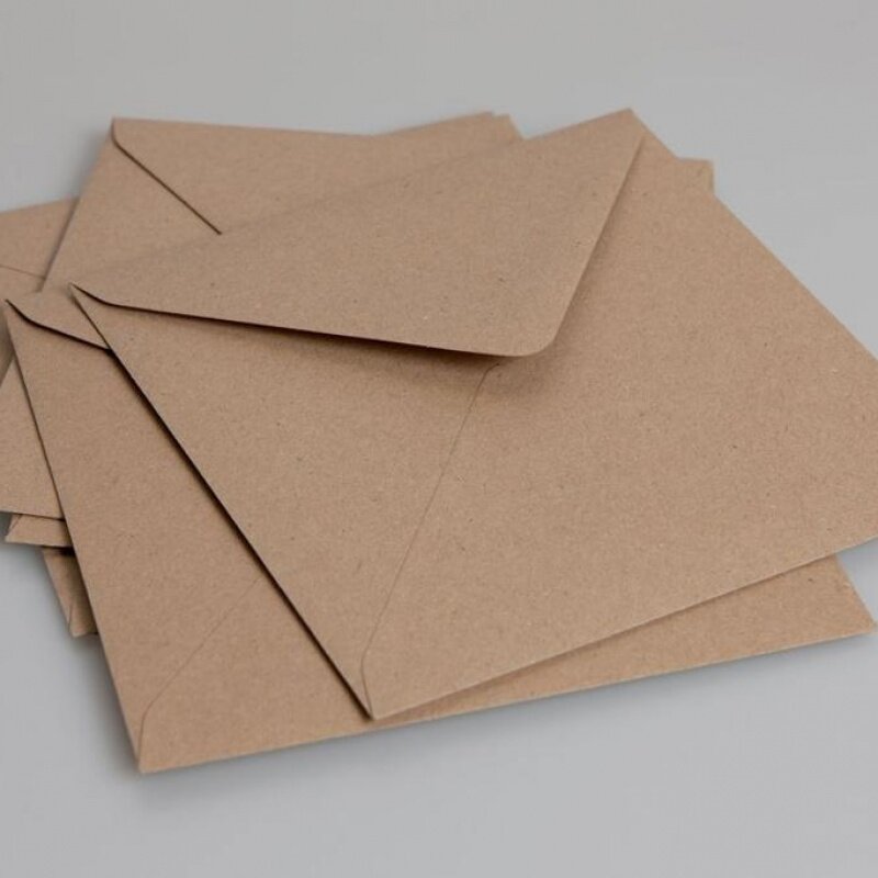 Aangepast Product, Custom Hot Verkopen Goede Kwaliteit Bruin Recycle Kraftpapier Envelop