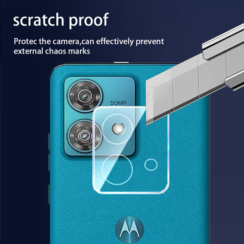 3d Gebogen Gehard Glas Camera Lens Beschermhoes Voor Motorola Rand 40 Neo 40neo Edge40neo 5G Achterlenskap 6.55 ''XT2307-1