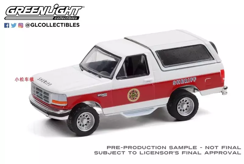 1:64 1994 Ford Bronco XLT Diecast Metal Alloy Model Car Toys For Gift Collection W1259