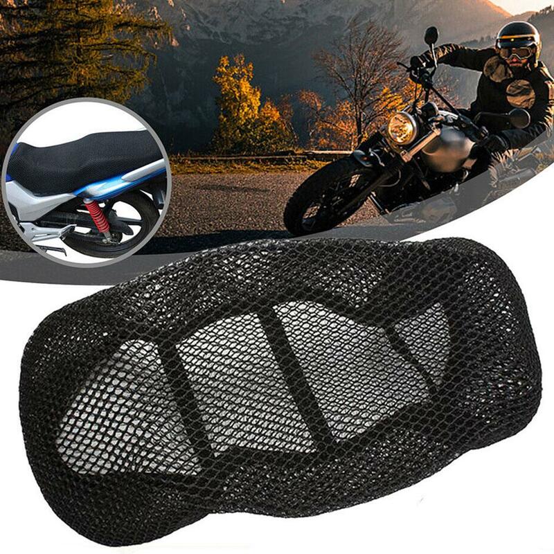 Сетчатый Чехол для подушки мотоцикла, нескользящий чехол из 3d сетчатой ткани для электрического скутера и велосипеда, летняя дышащая накладка Y2l1