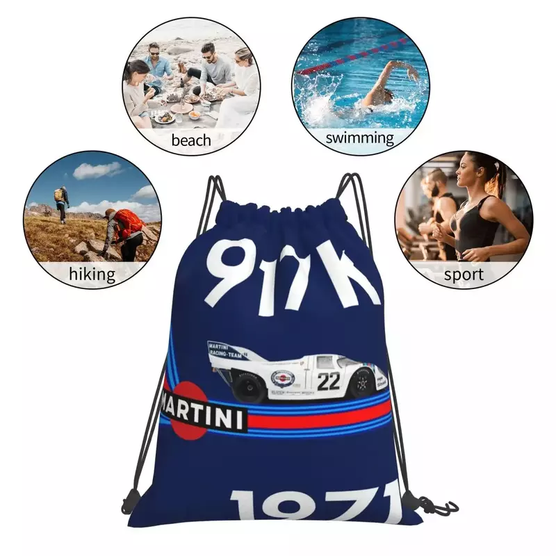 Martini Racing 917k Rucksäcke tragbare Kordel zug Taschen Kordel zug Bündel Tasche Aufbewahrung tasche Bücher taschen für Mann Frau Schule