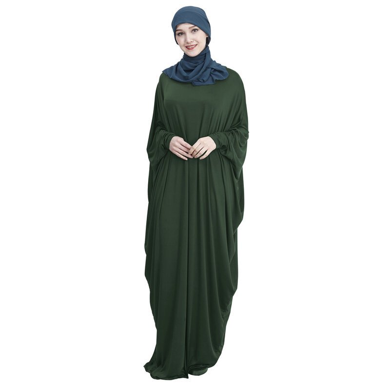 Muslim Women Prayer Garment Islamic Clothing Ramadan Eid Arabic Abaya Maxi Dress Loose Khimar Abayas Dubai Kaftan Modest Abayas