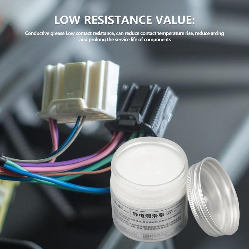 Grasso conduttivo elettrico Gel conduttivo e lubrificazione 100g basso valore di resistenza per elettrodomestici e varietà