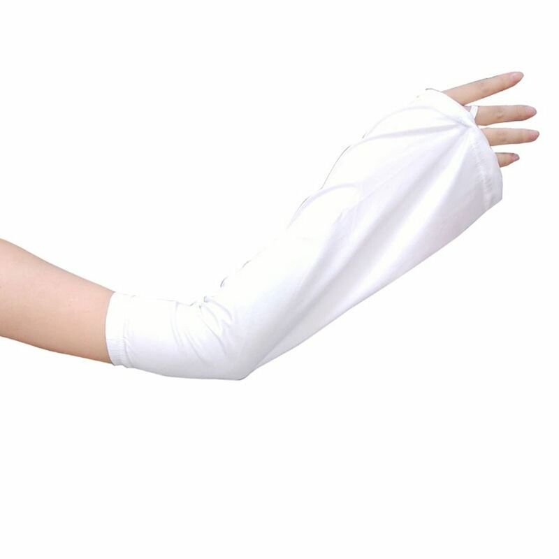 ปลอกแขนกันแดดสำหรับผู้หญิงแขนผ้าไอซ์ซิลค์แขนป้องกันแสงแดดแขนสำหรับขับรถในฤดูร้อน