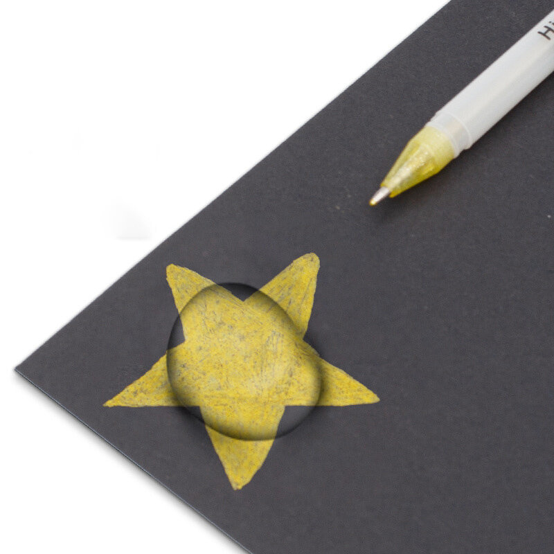 Bolígrafo de Gel de tinta blanca, rotulador creativo de punta fina de 0,8mm para estudiante, papelería, dibujo, arte, escritura, suministros escolares, 3 piezas