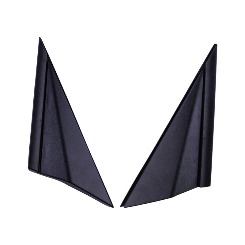 Guardabarros de espejo lateral de coche, cubierta de moldura triangular, color negro, compatible con Hyundai Elantra 2014-2016, 861903X500, 861903X500, 1 par