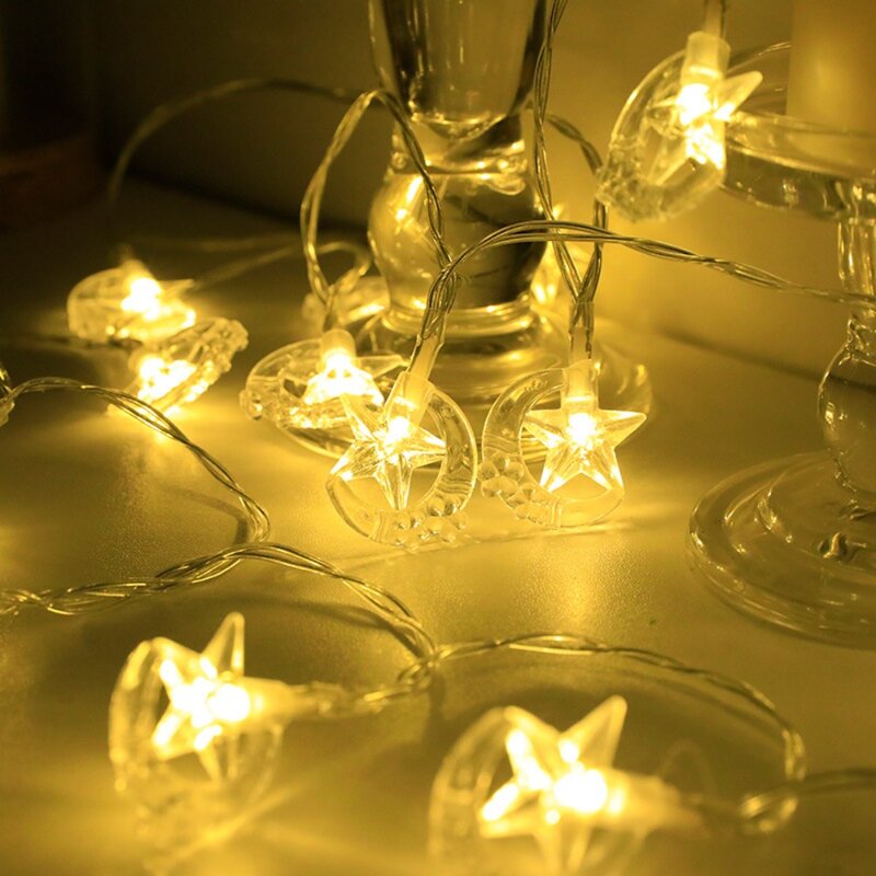 2023 For Home Islamic Eid Muslim Kareem Mubarak String Light Hang Lamp Ramadan Decorations Ramadan Ornament Light