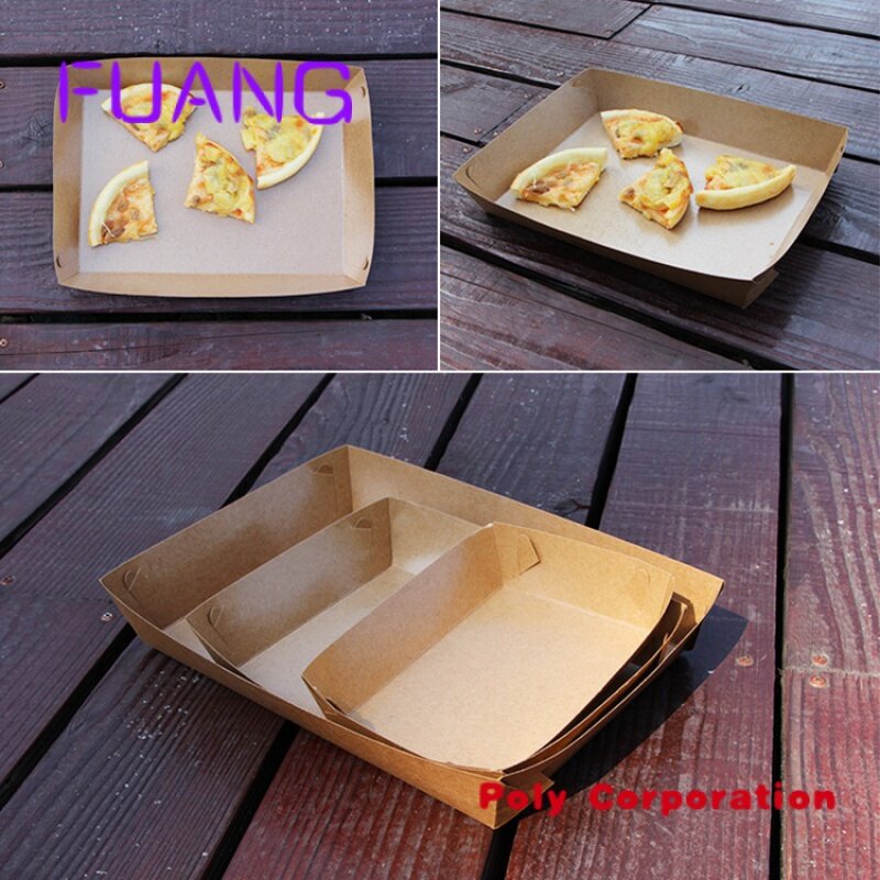 กล่องใส่อาหารแบบใช้แล้วทิ้งกล่องกระดาษคราฟท์แบบย่อยสลายได้ตามต้องการ