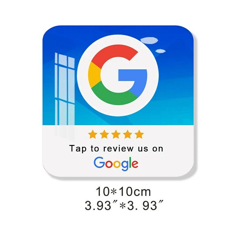 Acryl Nfc Plaque Nfc Plaat Google Beoordelingen Verhogen Uw Beoordelingen