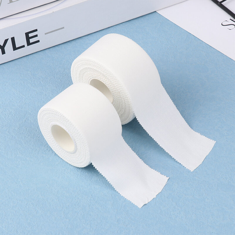 13.7 Meters Sport Athletic Waterproof Cotton White Boxing Adhesive Tape Strain Injury Support Sport Binding Bandage