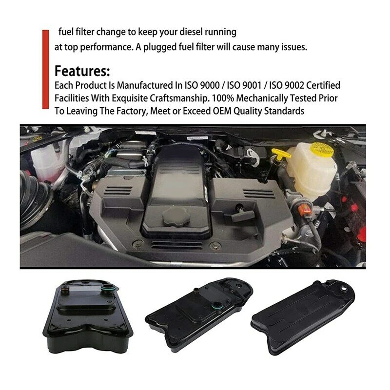 Filtro do cárter para 2007-2020 Dodge Ram 6.7L I6 Cummins Turbo Diesel Engine 904-418 4936636, Peças e Acessórios, 1 PC, cárter