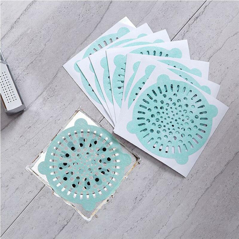 Disposable Drain Filter Paper Shower Drain Kitchen Sink Sewer Filter Outlet Filter Sticker Household Filtering Tools