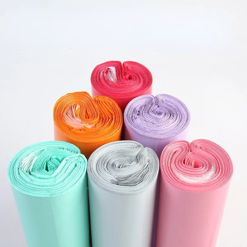 50 Pieces Pink Color Envelope Storage Bags Logistics Express Packaging Delivery PE Plastic Courier Self-Adhesive Goods Shipping