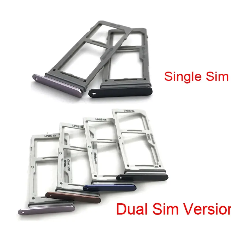 NEW Original SIM SD Card Trays For Samsung Galaxy Note 9 Dual Micro SIM Card Tray Slot Holder SIM Slot With Pin