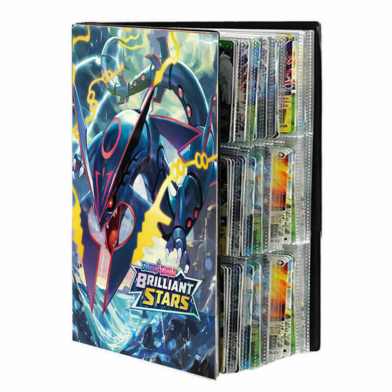 Pokemon Cards Album Book Collection Holder, Jogo de Anime, Poke Card Binder, Pasta, Loaded List, Toy Gift, Cartas, 9 bolsos, 540pcs