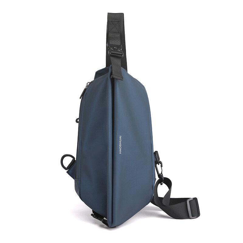 Новая трендовая Мужская нагрудная сумка Haoshuai, модная повседневная сумка через плечо, многофункциональная водонепроницаемая сумка-мессенджер