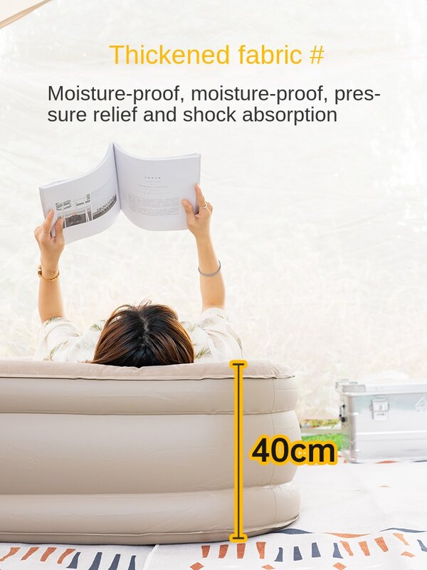 Materasso gonfiabile per uso domestico sul pavimento singolo 1 metro pieghevole automatico tenda materasso ad aria addensato campeggio all'aperto portatile