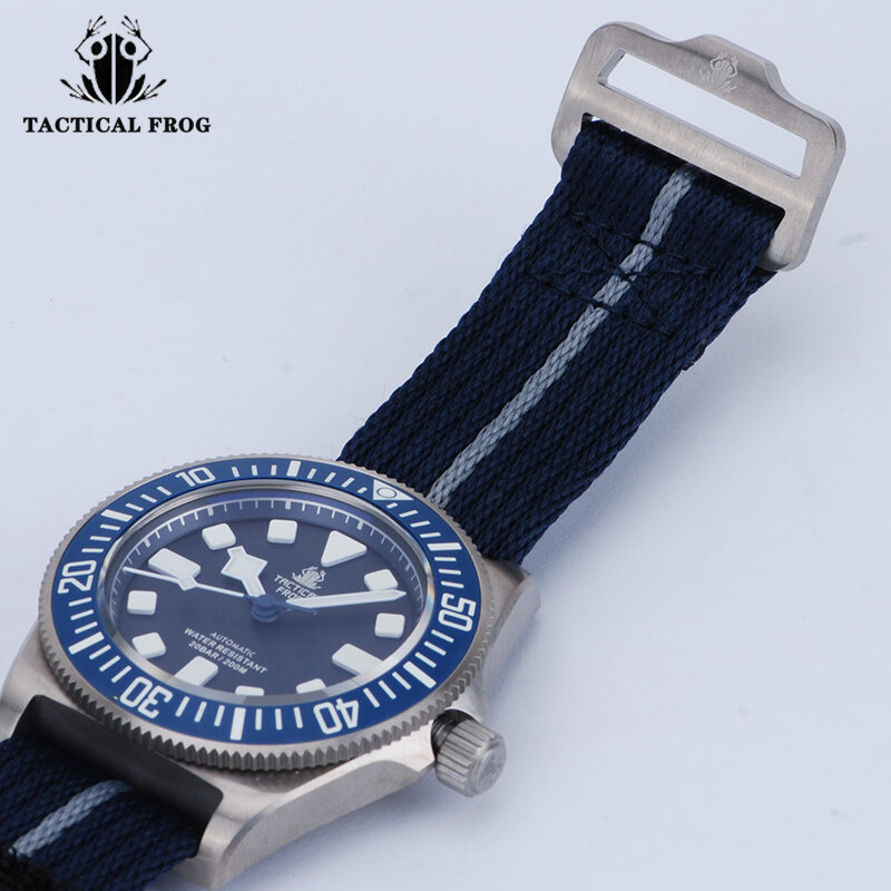 New V4 Tactical Frog FXD 42mm Watch for Men NH35 Automatic Mechanical Movement Titanium Sapphire Luminous 200M Dive Wristwatch