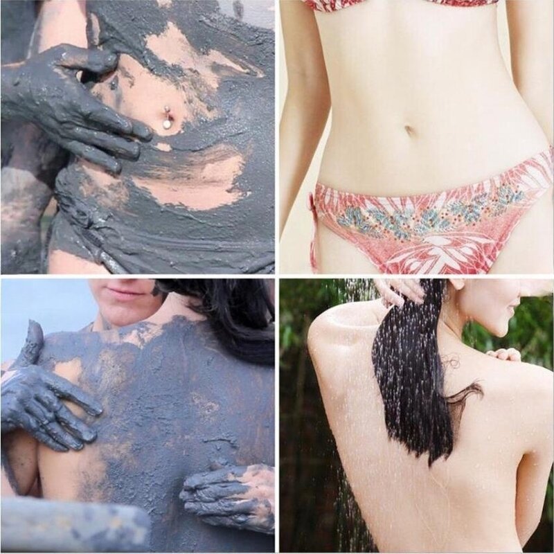 Lumpur vulkanik Pembersih Tubuh Pemutih Gel mandi lumpur laut dalam artifak pemutih pemutih tubuh