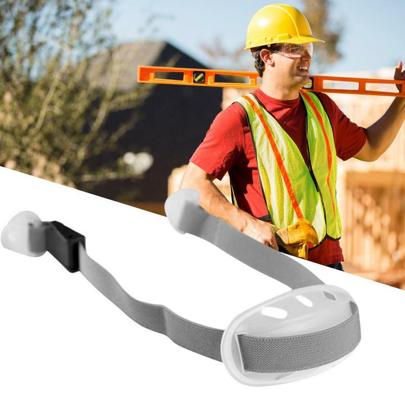 Hard Hat Chin Strap Cupped Chin Strap Detachable Universal Hard Hat Chin Strap With Elastic Strap Safety Hats Accessories Black