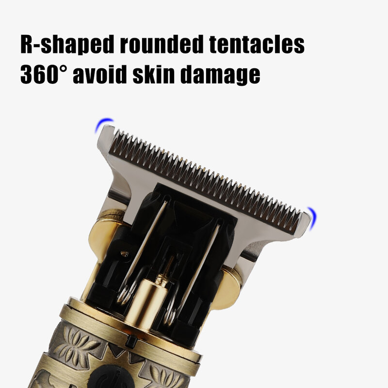 Cortadora de pelo eléctrica para hombre, afeitadora recargable por USB, recortadora de barba profesional, máquina de corte de pelo para Barbero, t9, 2022