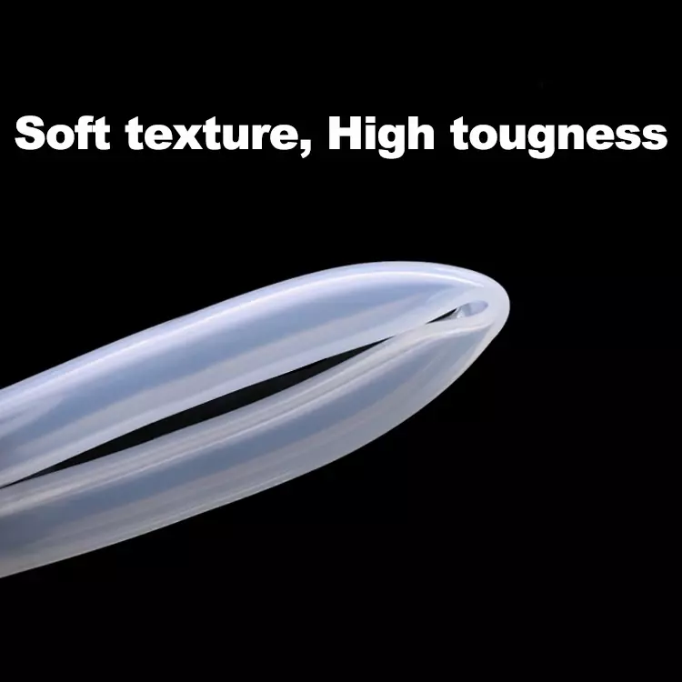 Mangueira de borracha de silicone transparente clara, tubo flexível Nontoxic, produto comestível, identificação 0.51mm, 2mm, 3mm, 4mm, 5mm, 6mm, 7mm, 8mm, 9 milímetros, 10 milímetros, 12 milímetros, 1 m, 5 m