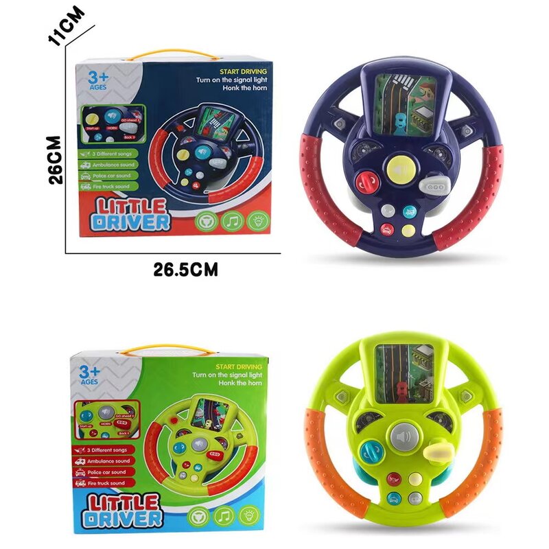 Игрушки со звуком, детский игрушечный артефакт, имитация рулевого колеса для вождения, Детская Подарочная игрушка
