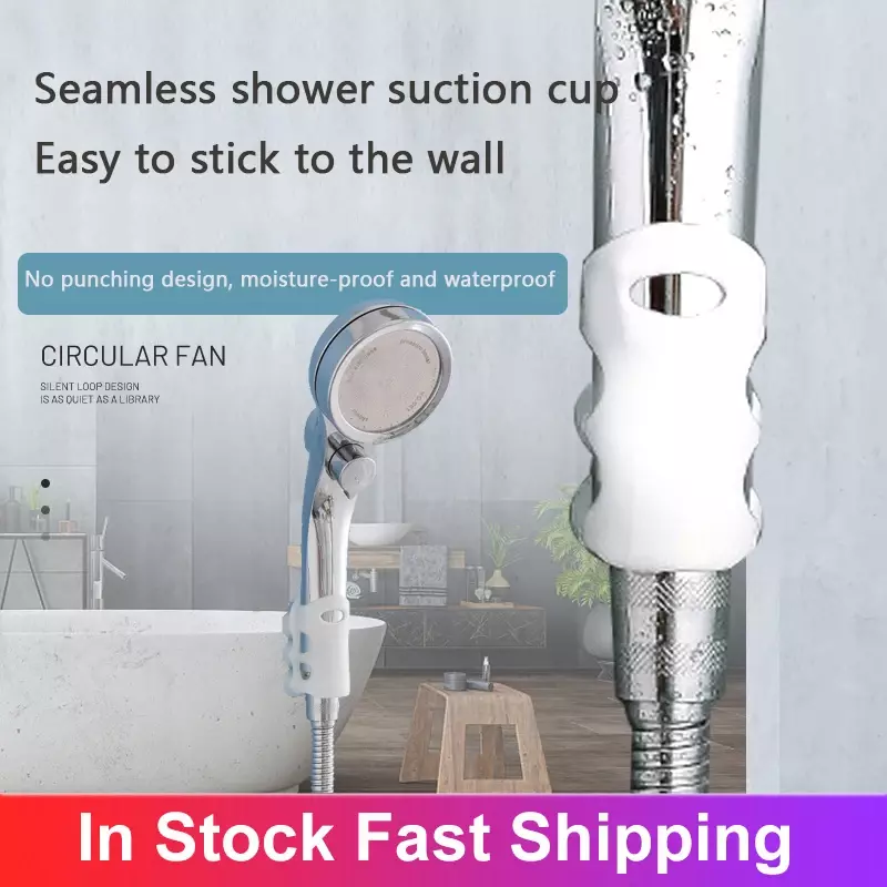 Uchwyt prysznicowy głowica prysznicowa z odsysaniem do łazienki stojak na wieszak pod prysznic półka ścienna wspornik montaż na przyssawkę Douche Accessoire